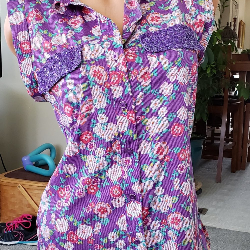 Candie's Floral Blouse